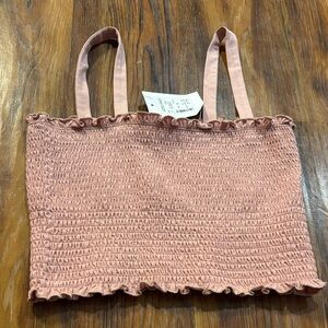 Double Zero Dusty Pink Smocked Cami